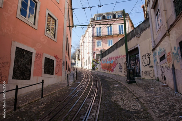 Obraz Calcada da Gloria Street in Lisbon