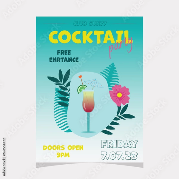 Obraz Coctails poster