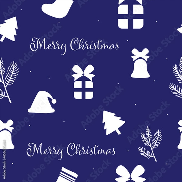 Obraz Seamless pattern in Christmas theme