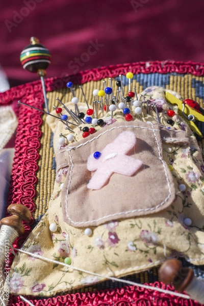 Obraz Material to Make Bobbin Lace.