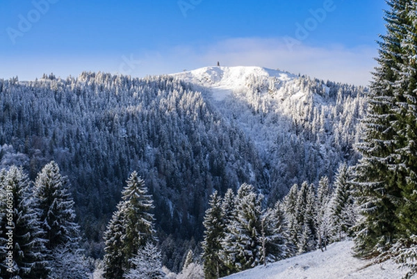 Fototapeta snow covered mountains