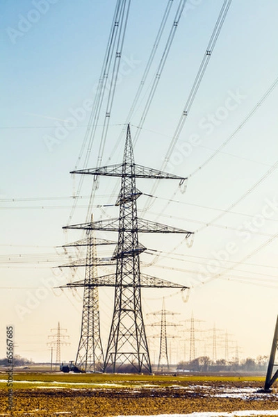 Fototapeta electrical tower