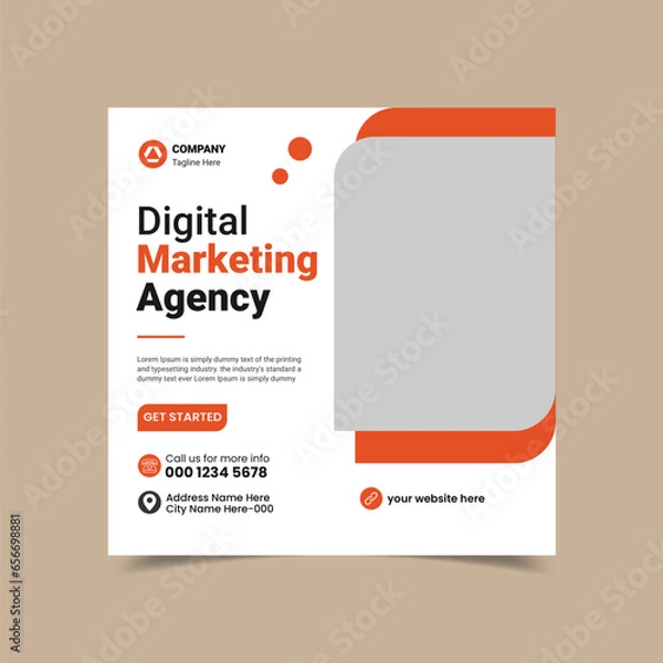 Obraz Creative Social Media Post Template