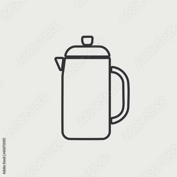 Fototapeta flask vector icon illustration sign