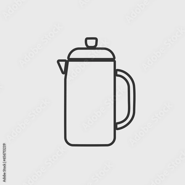 Obraz flask vector icon illustration sign