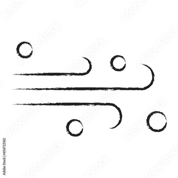 Obraz Hand drawn Wind icon