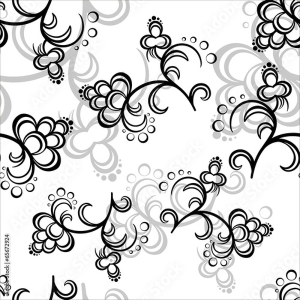 Obraz White Flower Pattern