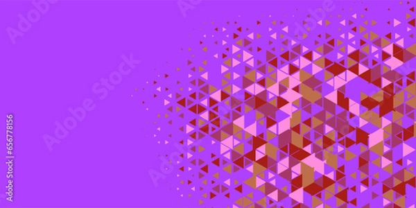 Fototapeta  Multicolored abstract Triangle background with variety of triangular shapes and colors, triangles or concave with Copy space 