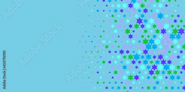 Fototapeta Colorful stars Abstract Illustration background beautiful banner with copy space