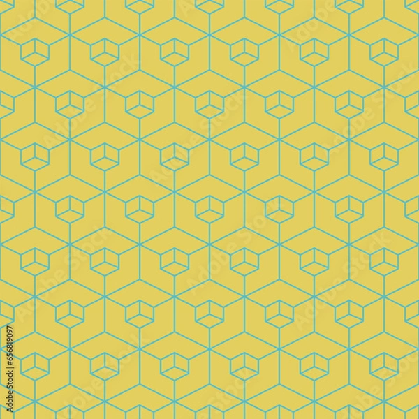 Obraz Simple colorful geometry background.Vector illustration.