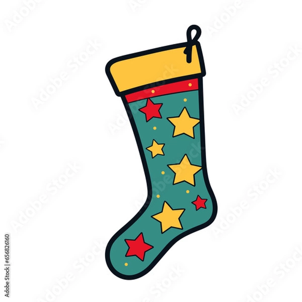 Fototapeta Christmas Stocking Icon
