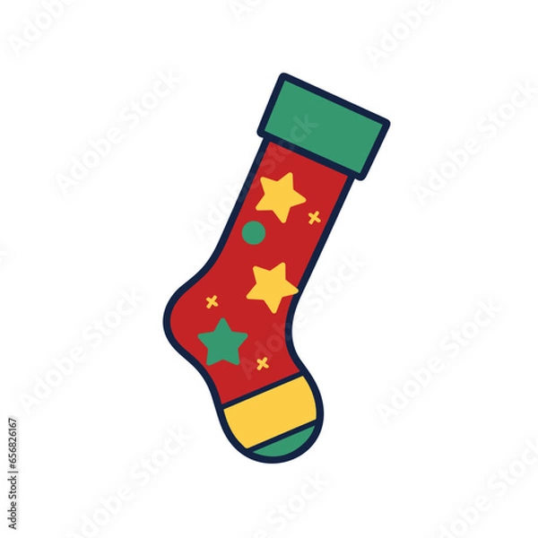 Fototapeta Christmas Stocking Icon