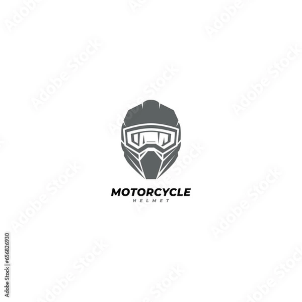 Fototapeta Motorcycle helmet icon vector template