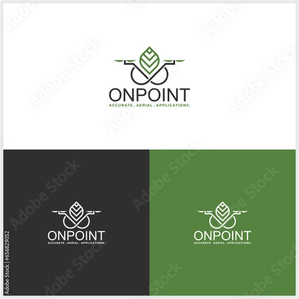 Obraz agricultural drone logo