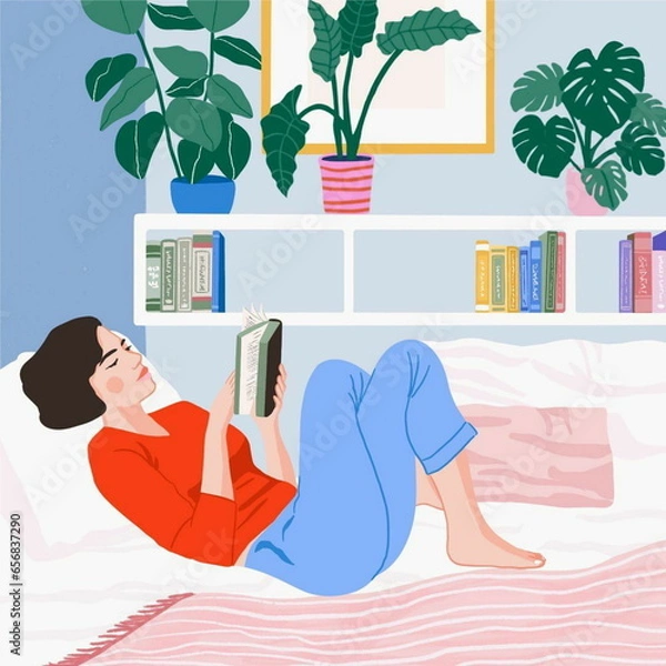 Obraz Simple 2D Relaxing Vector Illustration