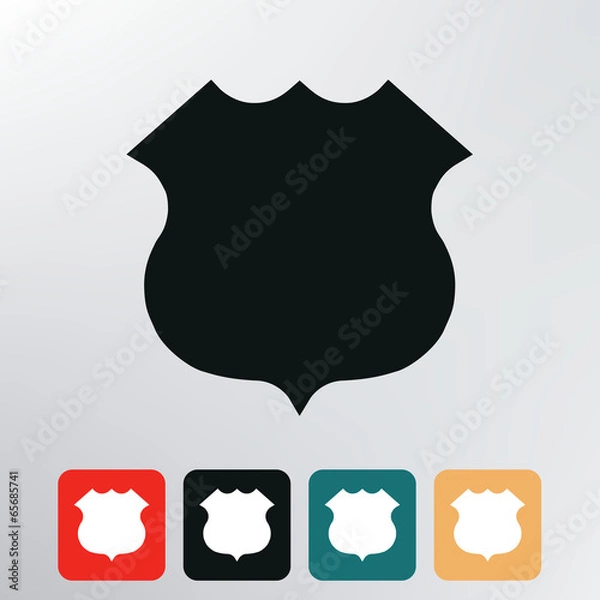 Obraz road sign icon.