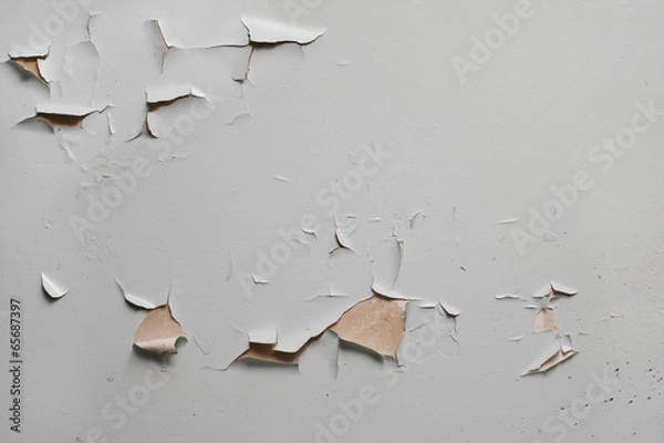 Obraz Old cracked gray paint