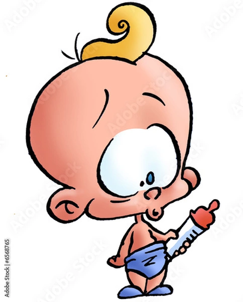 Fototapeta bébé houpette05