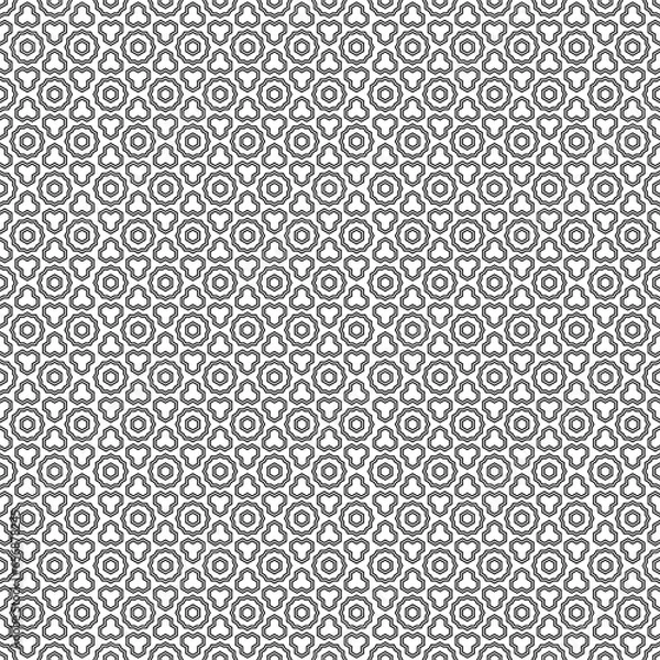 Fototapeta Vector modern oriental geometric seamless halftone pattern