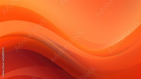 Fototapeta Warm Orange Gradient Waves