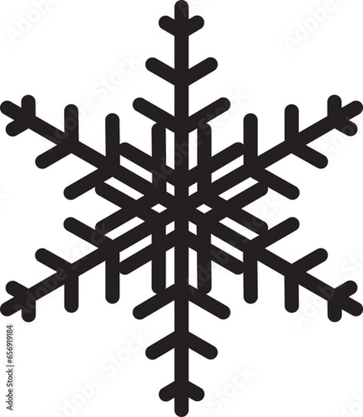 Fototapeta 雪の結晶のベクターイラスト