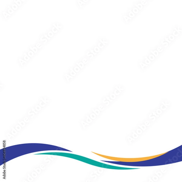 Obraz Wave Shape Footer