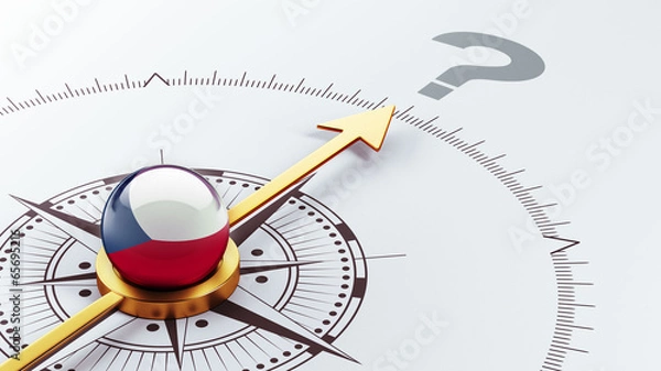 Obraz Czech Republic Question Mark Concept