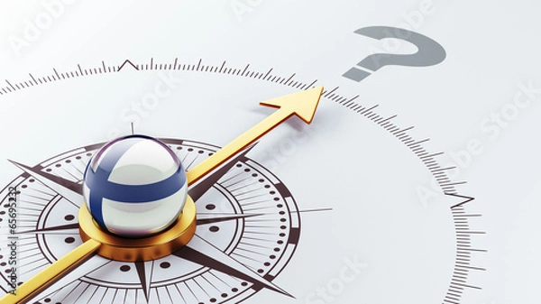 Obraz Finland Question Mark Concept