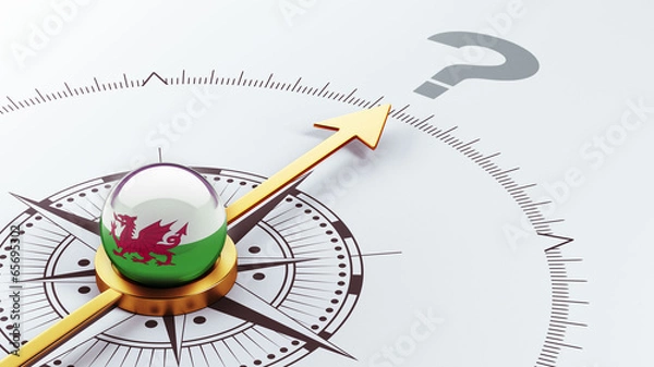 Obraz Wales Question Mark Concept
