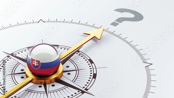 Obraz Slovakia Question Mark Concept