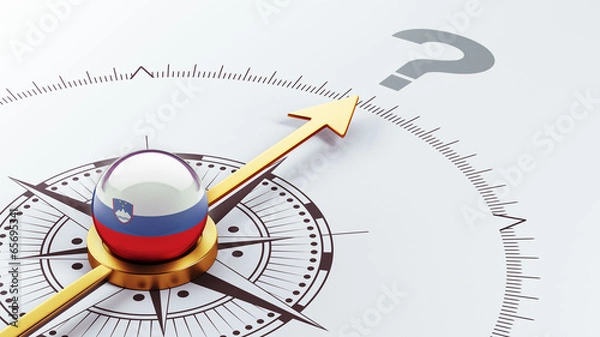 Obraz Slovenia Question Mark Concept