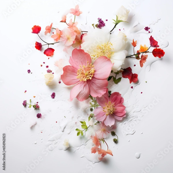 Obraz cherry blossom on white