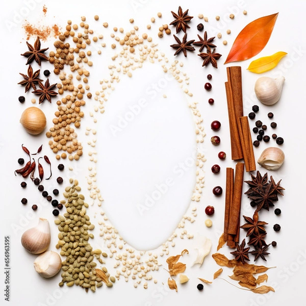 Obraz christmas background with spices