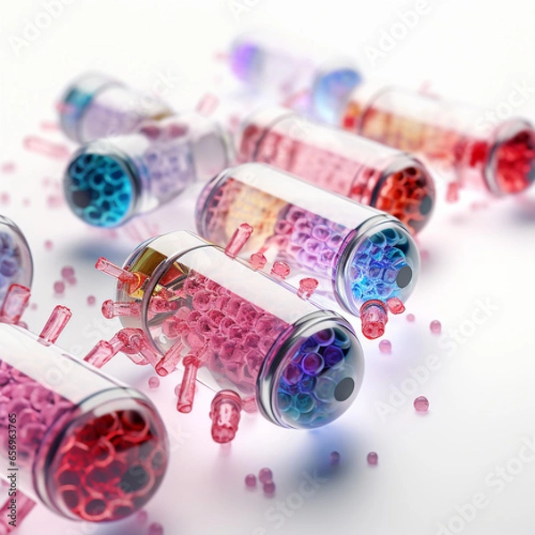 Obraz pills in glass