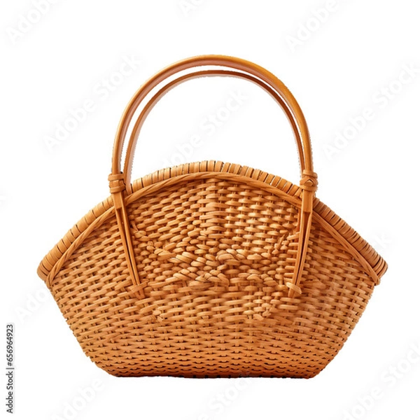 Obraz Nantucket Basket, transparent background, isolated image, generative AI
