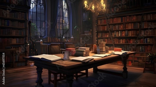 Obraz a library with luxury facilities