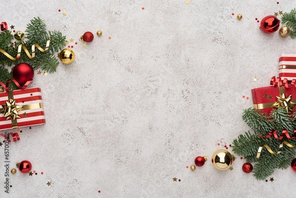 Obraz Background with Christmas Decoration