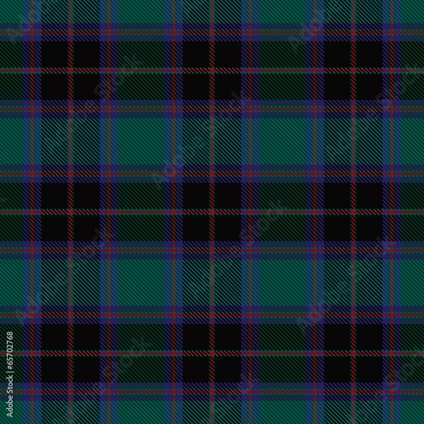 Fototapeta Green plaid tartan seamless pattern background