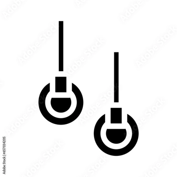 Fototapeta Solid gym ring icon