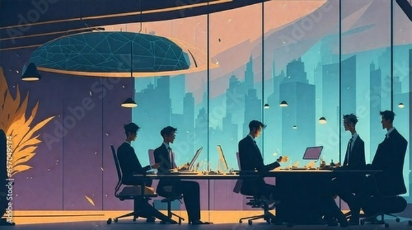 Fototapeta Creative Workplace Productivity