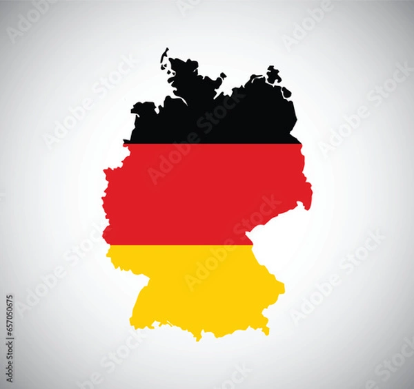 Obraz Germany flag map vector design