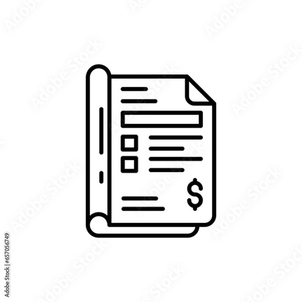 Fototapeta Quote Request icon in vector. Illustration
