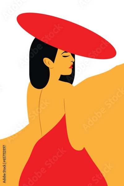 Obraz Stylish Red Hat