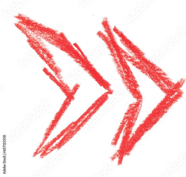 Obraz Scribble Assets - Double Right Arrows