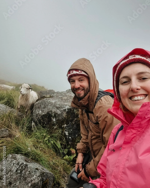 Obraz couple in the mountains