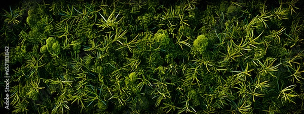 Fototapeta pattern photo of a green lawn, in the style of uhd image, aerial view, heavy texture