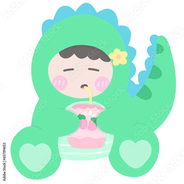 Obraz baby child dinosaur 