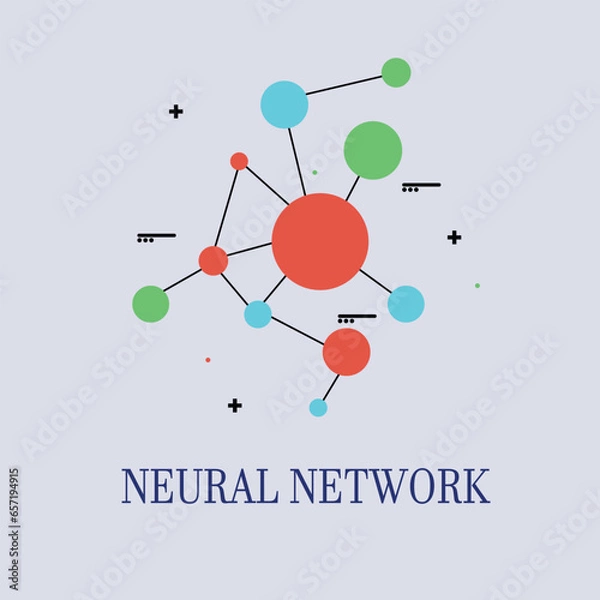 Fototapeta neural network 