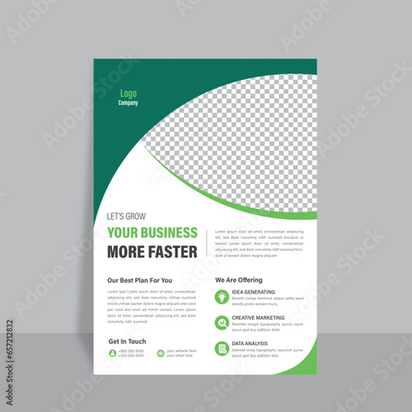 Obraz Beautiful Leaflet Design