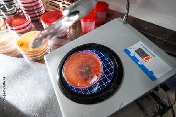 Obraz scientist working in laboratory